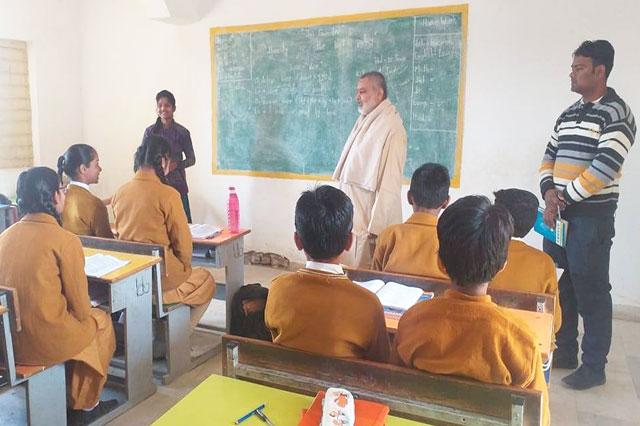 Brahmachari Girish ji, Chairman of Maharishi Vidya Mandir Schools Group has visited MVM Banehri, Brahmsthan of India.