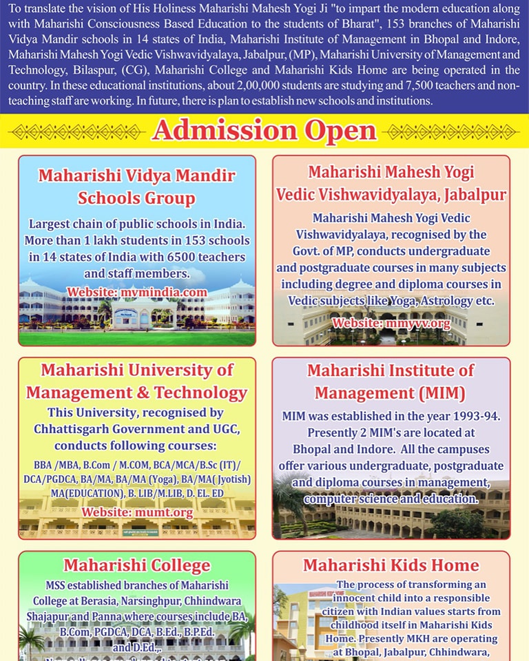 Admission Open