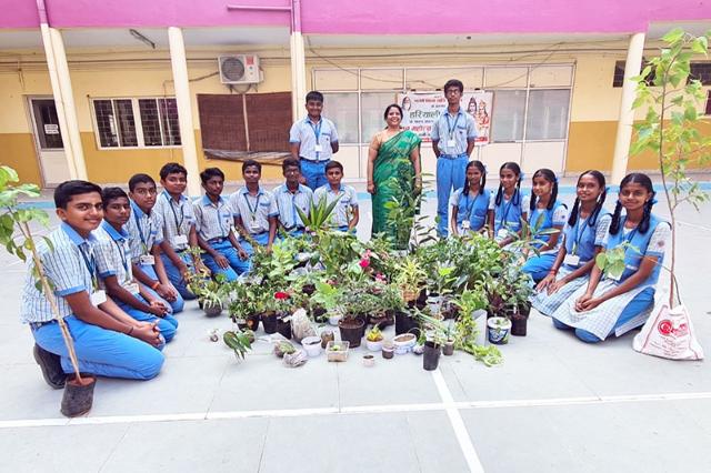 Hariyali Teej celebrated at Maharishi School of Excellence Chennai